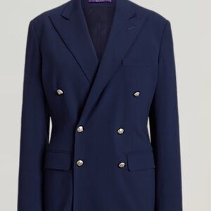 Ralph Lauren Purple Label women's Shelden Wool Crepe Jacket made in USA